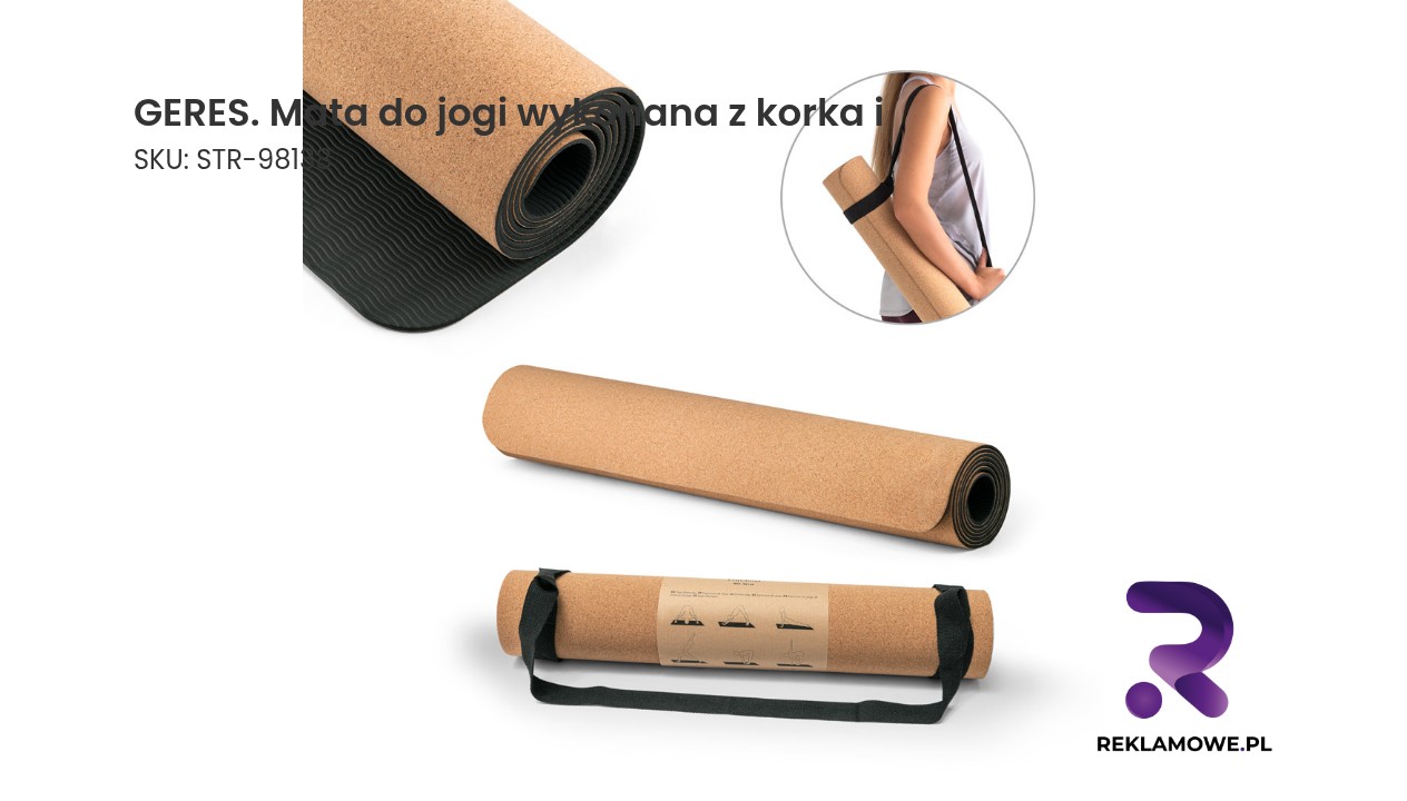 GERES. Mata do jogi wykonana z korka i TPE. Grubość do 3.7 mm Mata do jogi z korka marki GERES