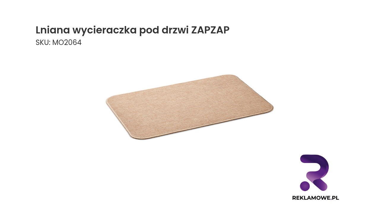 Lniana wycieraczka pod drzwi ZAPZAP dla domu