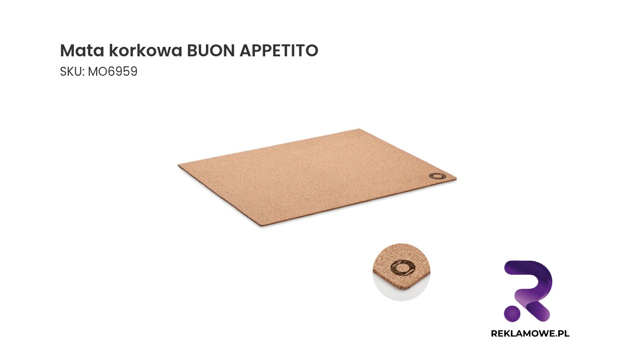 Mata korkowa BUON APPETITO Mata korkowa z napisem BUON APPETITO