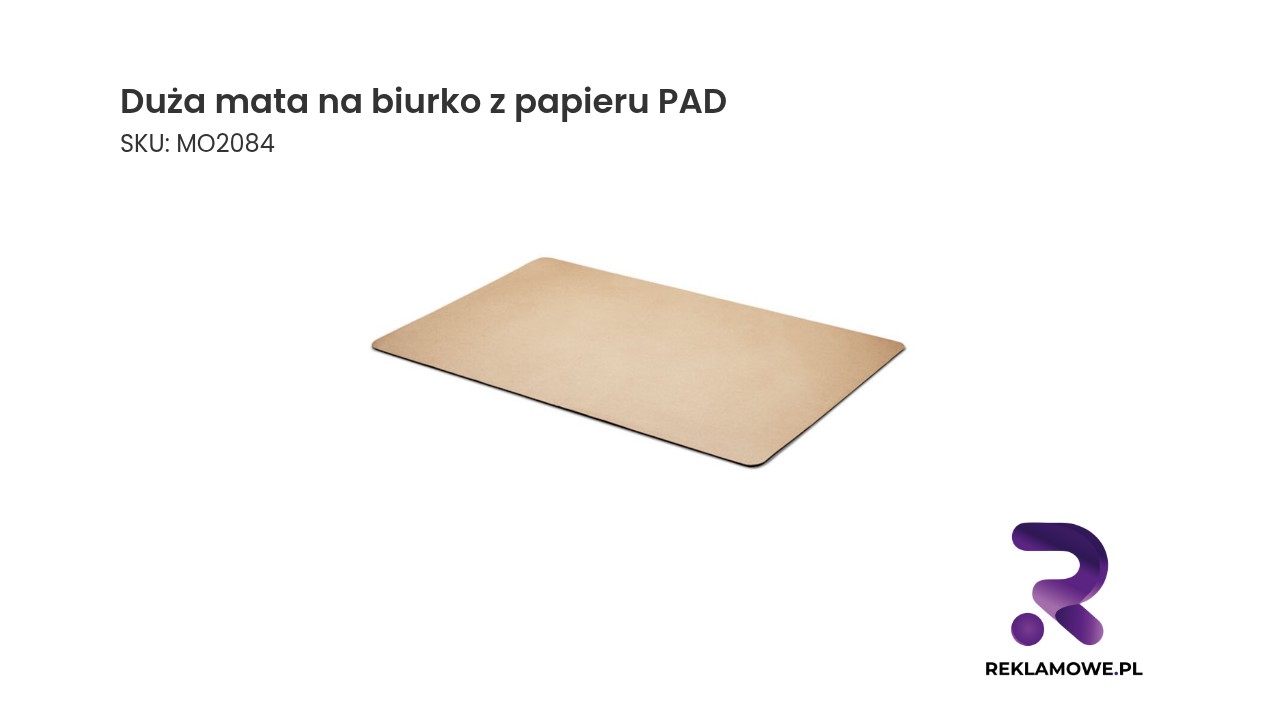 Duża mata na biurko wykonana z papieru PAD
