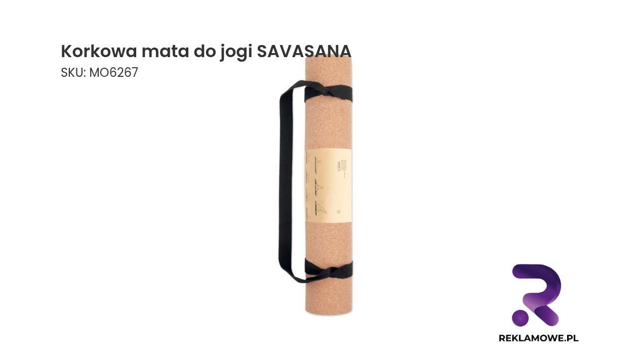 Korkowa mata do jogi Savasana idealna do ćwiczeń