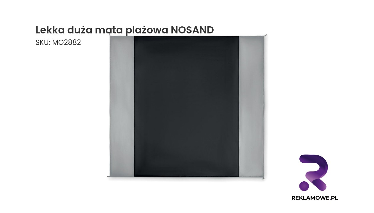 Lekka duża mata plażowa NOSAND - duża mata na plażę odporna na piasek