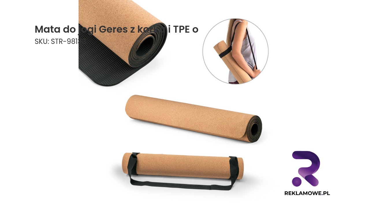 Mata do jogi Geres z korka i TPE o grubości do 3.7 mm Mata do jogi Geres z korka i TPE
