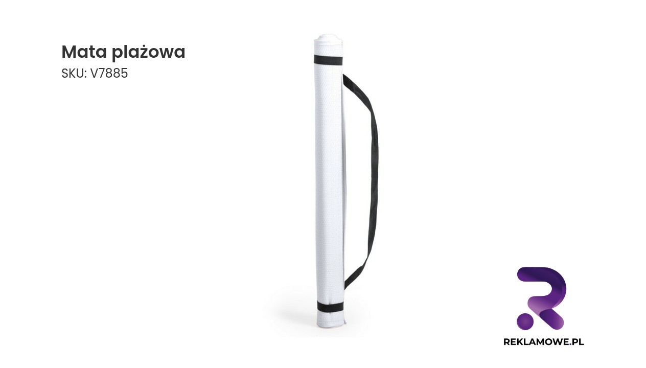 Kolorowa mata plażowa na piasku