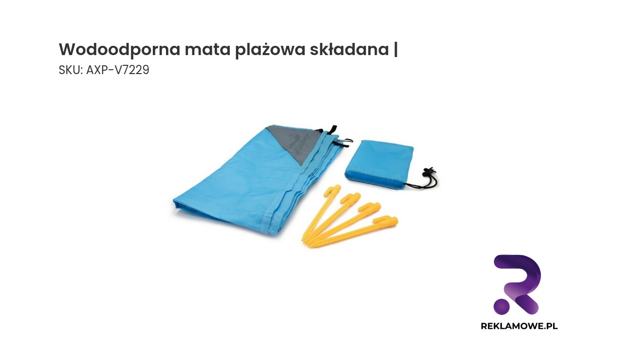 Wodoodporna mata plażowa składana w kolorze